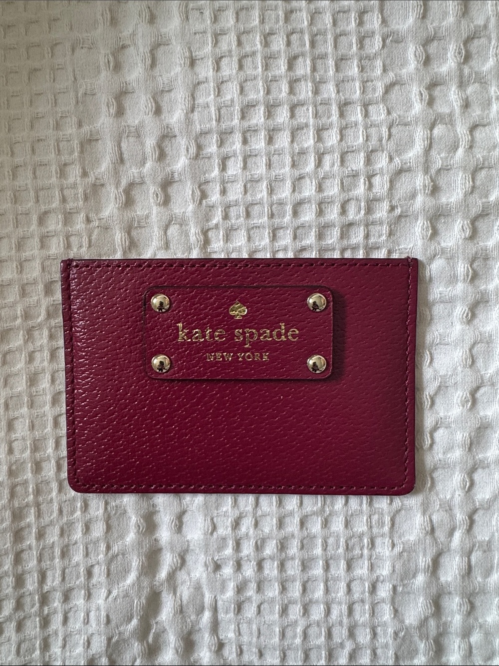kate spade Card Holder in Mulled Wine